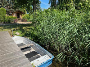 'Glamping' Angelzelt am See mit Steg und Boot (Mecklenburger Seenplatte), Blankensee